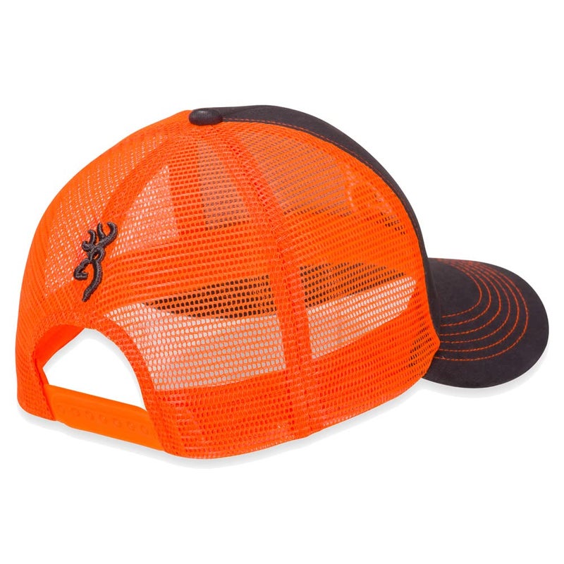 Browning, Flashback Cap, Charcoal/Neon Orange - Image 2